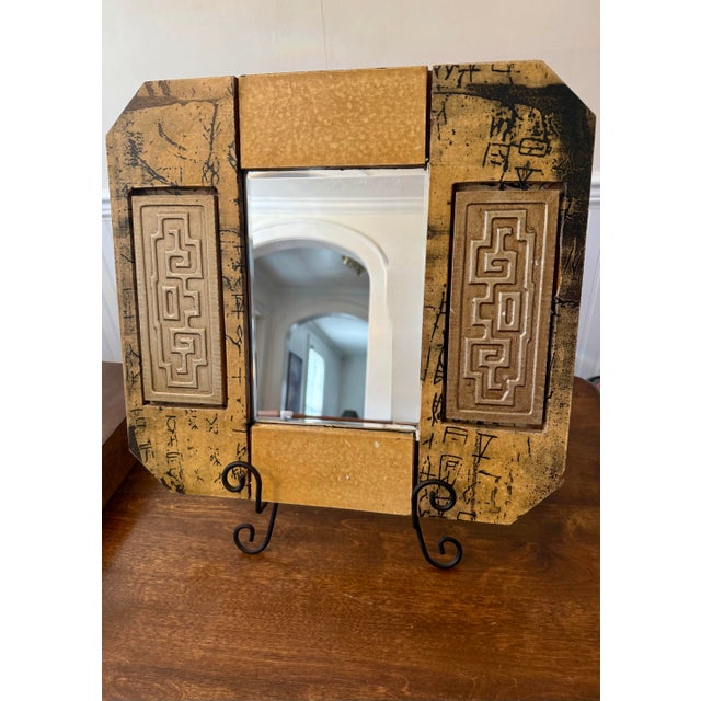 Hollywood Regency Mirror With Greek Key Motif For Sale - Image 12 of 12