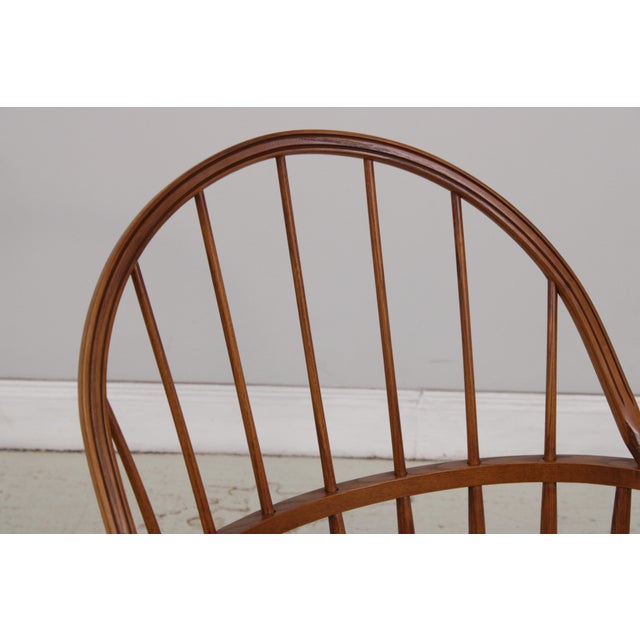 Set of 6 Hitchcock Oak Windsor Style Dining Room Chairs For Sale - Image 10 of 18