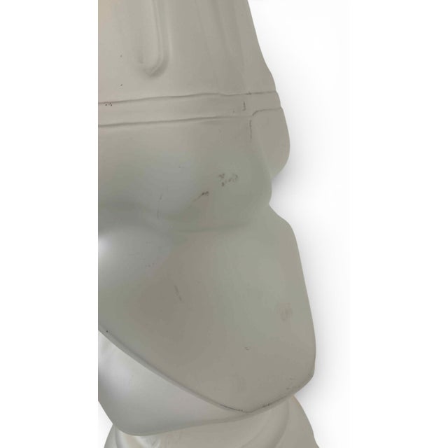 White Salvador Dali White Glass Sculpture or Perfume Bottle For Sale - Image 8 of 9