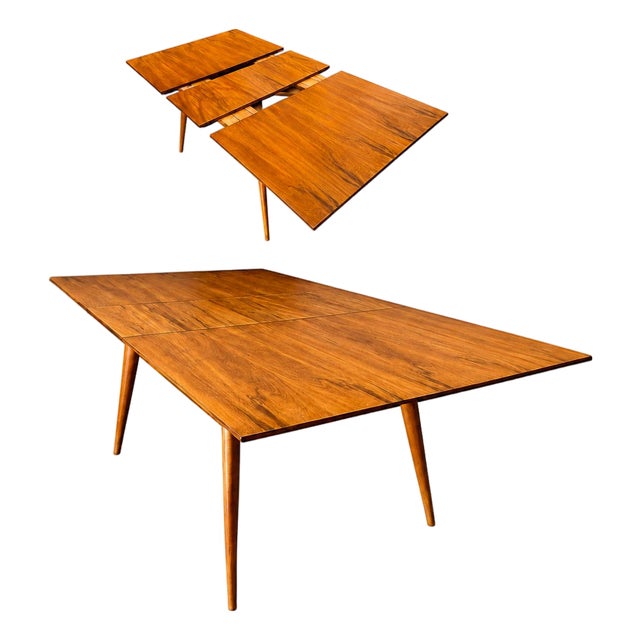 Brazilian Modern Extendable Dining Table in Caviúna by Ernesto Hauner for Mobilinea, 1950s For Sale