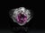 Late 20th Century Intense Pink Sapphire 0.41ct Diamond Platinum Ring Size 5.5 For Sale In New York - Image 6 of 18