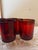 Glass Vintage French Luminarc Cavalier Ruby Red Footed Juice Glasses - Set of 6 For Sale - Image 7 of 7