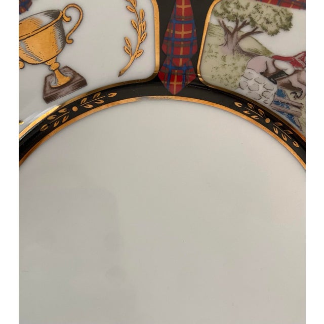 1990s The Bombay Company Royal Equestrian Dinner Plates, Set of 4 For Sale - Image 12 of 12