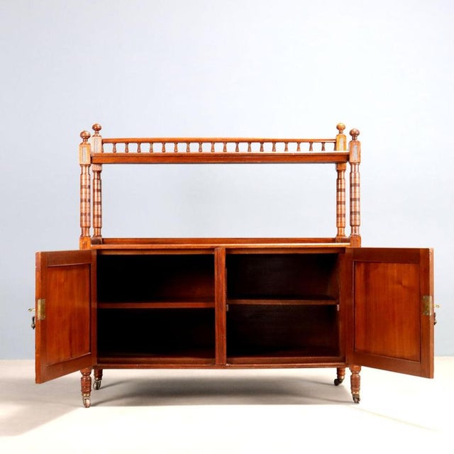 Walnut-Stained Sideboard in Oak For Sale - Image 3 of 11