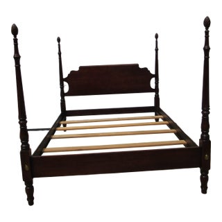 1980s Statton Queen Size Poster Bed Cherry Designer Old Towne For Sale