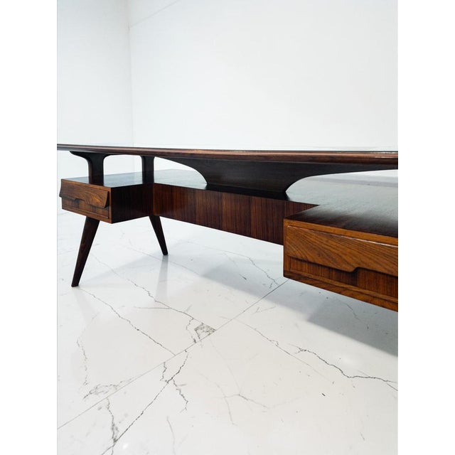 Mid-Century Modern Italian Executive Desk by Vittorio Dassi, 1956 For Sale - Image 10 of 18