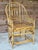 Vintage Refinished Brighton Pavilion Style Rattan Cane High-Back Armchair For Sale - Image 11 of 12