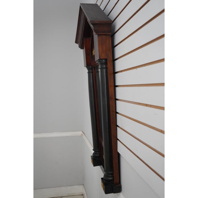 Age: c1840-1870 Details: Triangular Pediment Bronze Ormolu Mounts Beveled Glass High Quality Construction Quarter Column...