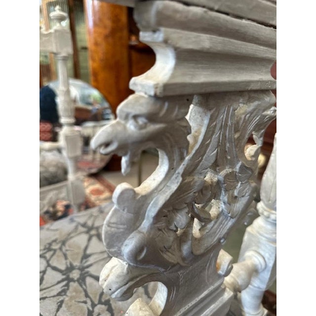 Vintage Carved and Lacquered Chairs, Set of 4 For Sale - Image 10 of 18