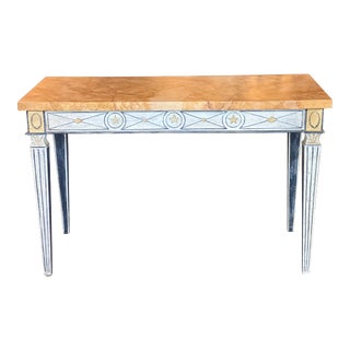 Mid 20th Century Vintage Painted Console For Sale