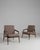 19th Century France Mid-century Modern Taupe Wood Armchair For Sale - Image 11 of 11