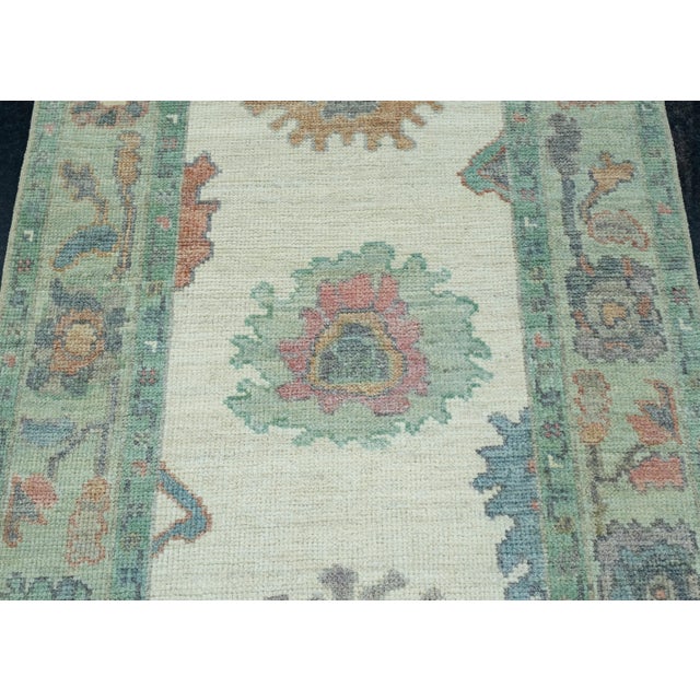 Turkish Oushak Runner Rug 2'10" x 18'9" #17405 For Sale In Houston - Image 6 of 8