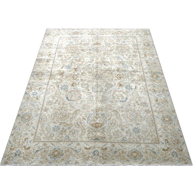 1940s 1940s Persian Tabriz Rug For Sale - Image 5 of 6