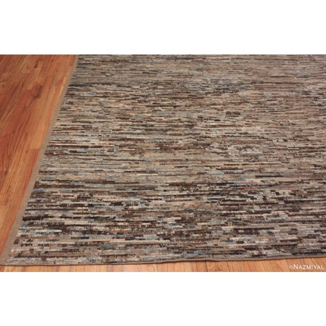 Nazmiyal Collection Earthy Abstract Large Modern Area Rug For Sale - Image 4 of 7