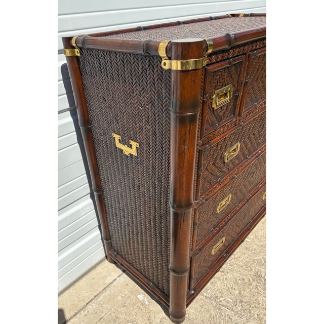 Ralph Lauren Vintage Senegal Campaign Chest of Drawers. For Sale - Image 9 of 12