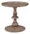 Casa Bella Turned Pedestal Table - Timber Gray Finish For Sale