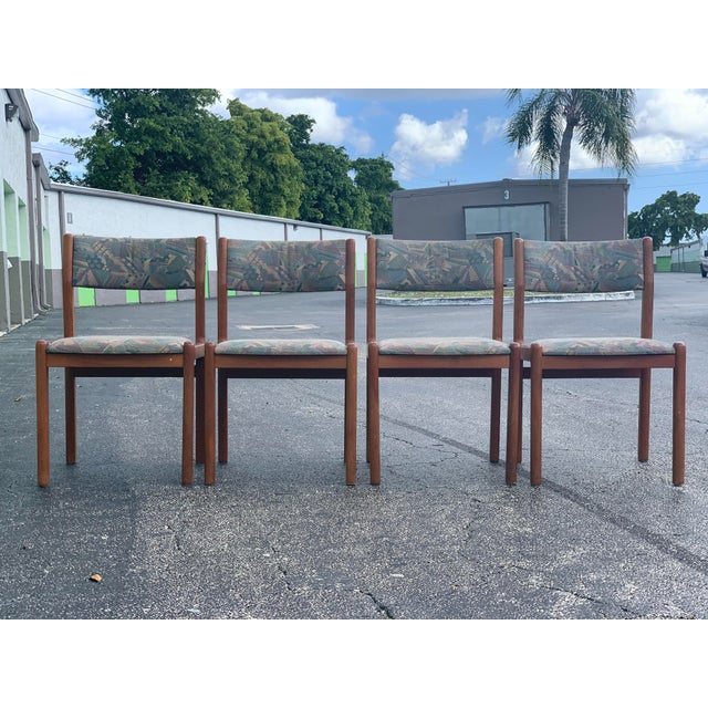 Mid-Century Modern 1970s Vintage J L Moller Teak Dining Chairs- Set of 4 For Sale - Image 3 of 13