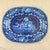 A dark blue on white earthenware transfer printed platter in the Birds and Fruit pattern, Joseph Stubbs and Kent...