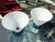 Pair of vintage opaline and glass lamps, Otero model by Rodolfo Dordoni for Fontana Arte, Otero model, 1986. The inverted...