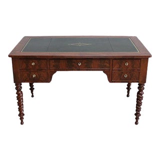 Restoration Period Mahogany Flat Desk, Early 19th Century For Sale
