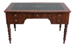 Restoration Period Mahogany Flat Desk, Early 19th Century