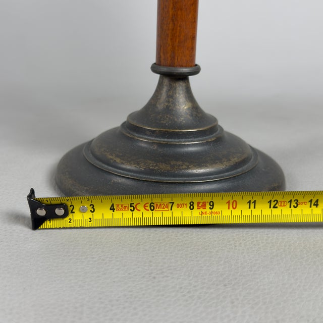 Table Lamp in Glass and Wood from Abat-Jour Liberty For Sale - Image 11 of 13