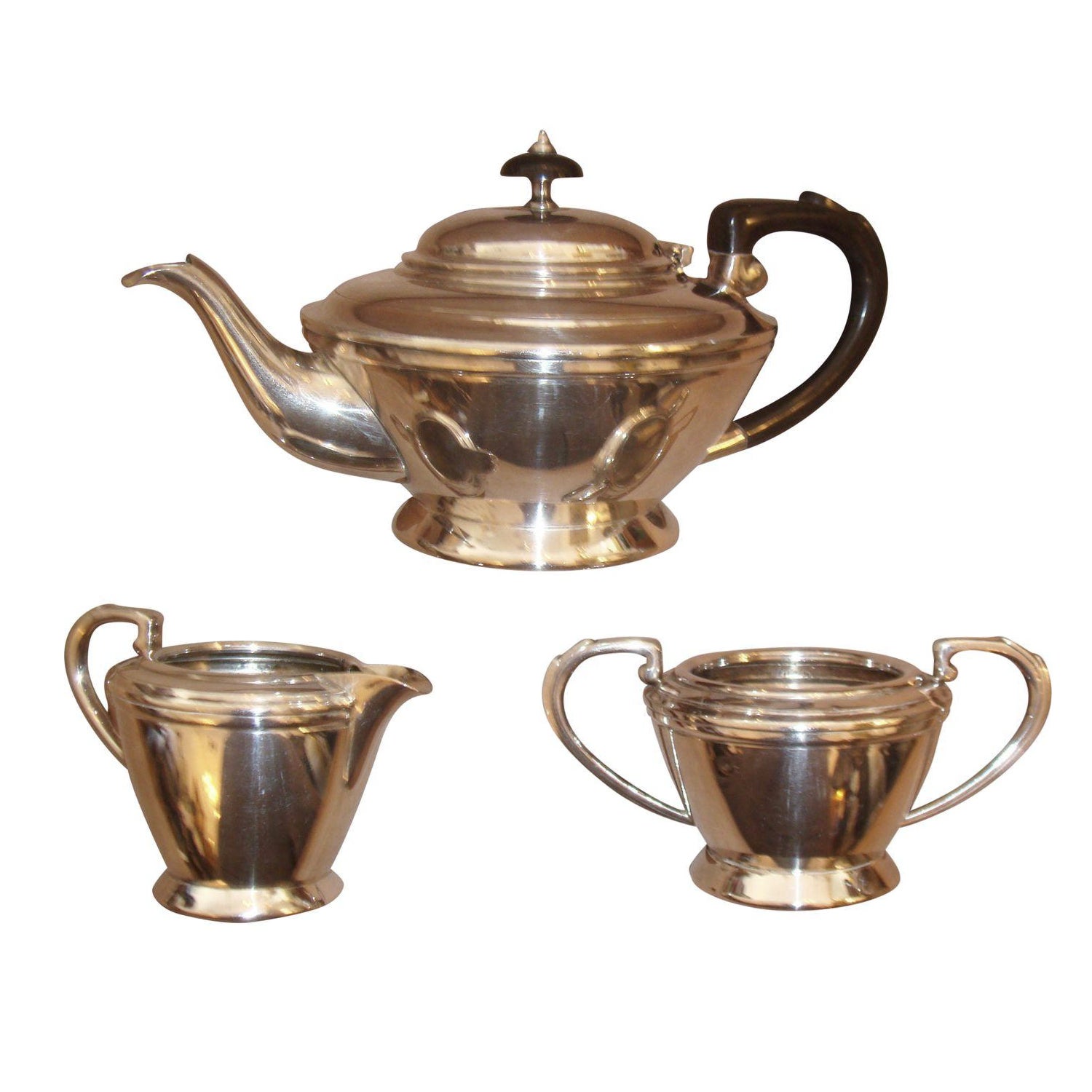 Vintage English Silver Tea Service Set of 3 Chairish