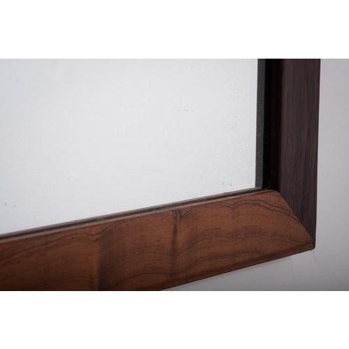 1960s Model 366 Rosewood Wall Mirror by Aksel Kjersgaard for Odder, Denmark, 1960s For Sale - Image 5 of 8