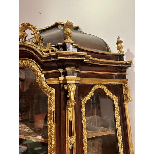 Baroque Gilded Wooden Display Cabinet, 1600s For Sale - Image 5 of 11