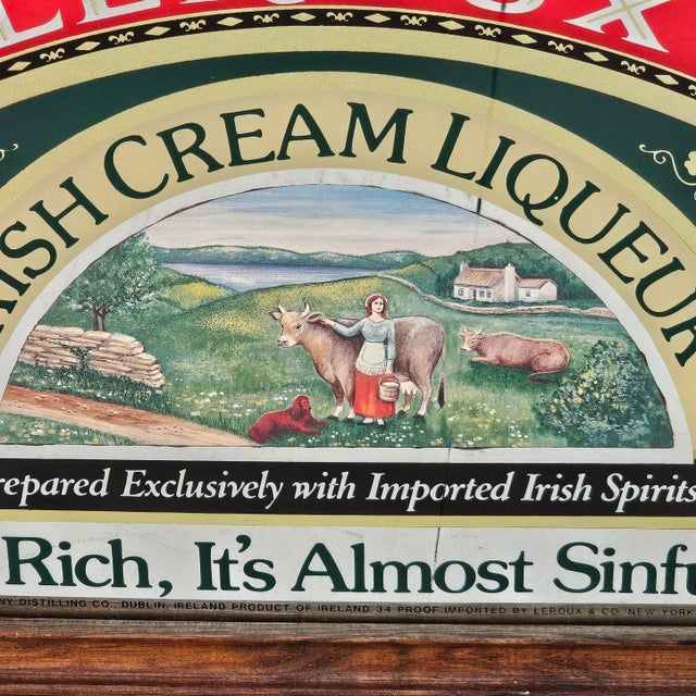 Absolutely great gift for a bar enthusiast or Irishman St Patrick's Day Gift, Bar Sign, Distillery Mirror, Irish Cream...