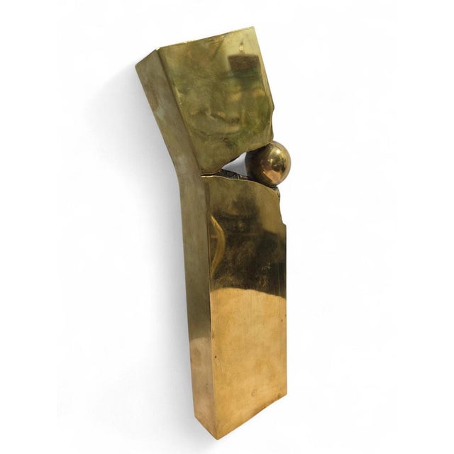 Metal Abstract Bronze Sculpture, 1970s For Sale - Image 7 of 13