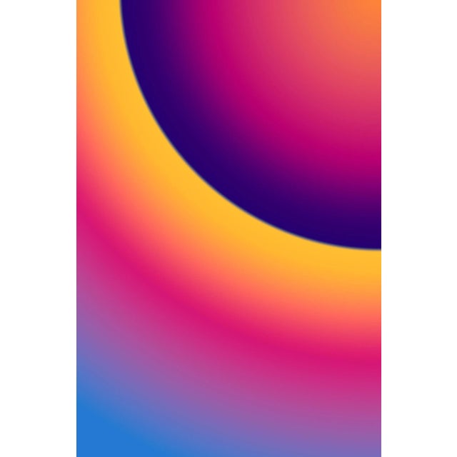 2024, Abstract Space Age, Sky Scape in Warm Tones, Purple Sunrise, Limitied Edition Giclée Print For Sale - Image 4 of 10