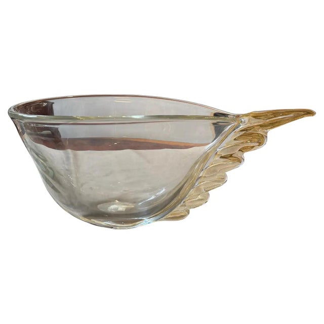 This 1990s Christian Dior centerpiece is a striking example of modern Murano glass craftsmanship that combines a bold...