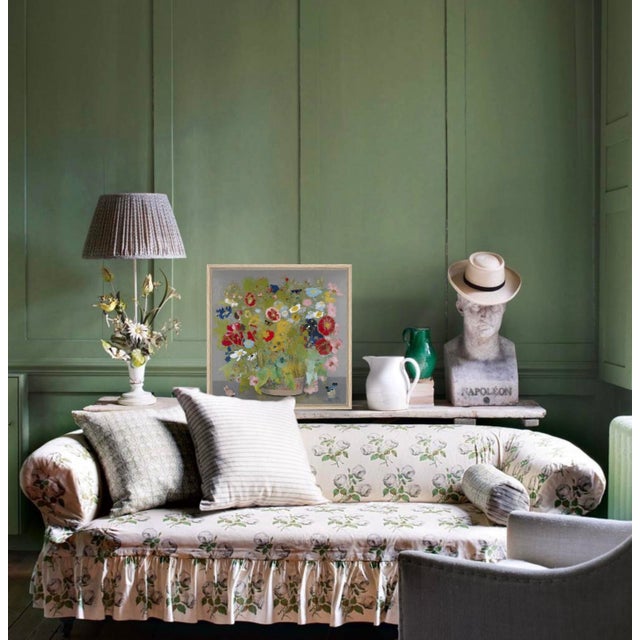 English Wildflower Impressionist Floral Still Life Framed Canvas Print by P. L. Bradbury For Sale - Image 3 of 3