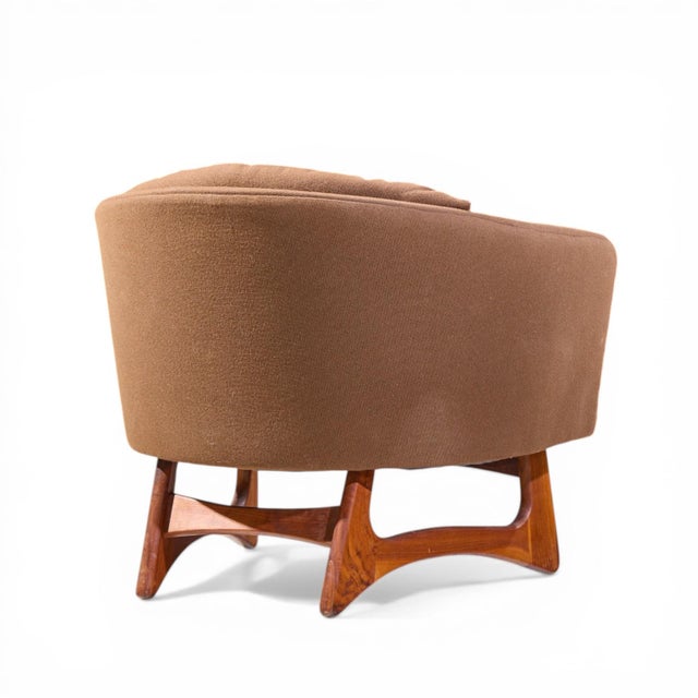 Adrian Pearsall for Craft Associates Mid Century Barrel Lounge Chairs - Pair For Sale - Image 10 of 12