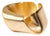 Infinity Fold Gold Unique Adjustable Ring, Size 8 For Sale