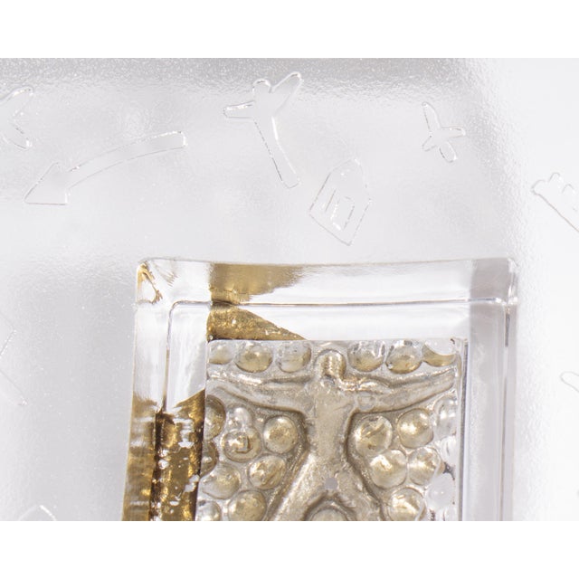 Bertil Vallien Kosta Boda Domino Series Glass Dish For Sale - Image 9 of 10