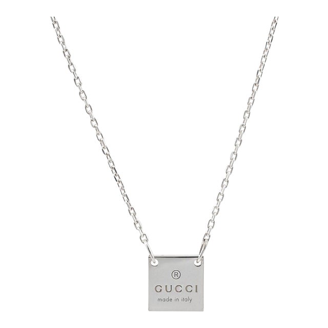 Gucci Gucci Interlocking Sterling Silver Necklace