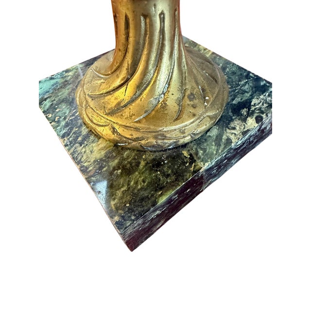 Pair of Green Marble and Ormolu Urns or Cassolettes With Satyr Heads in Louis XVI Style For Sale - Image 14 of 15