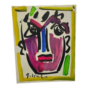 Vintage Abstract Portraiture; Original Artwork by Peter Robert Keil
