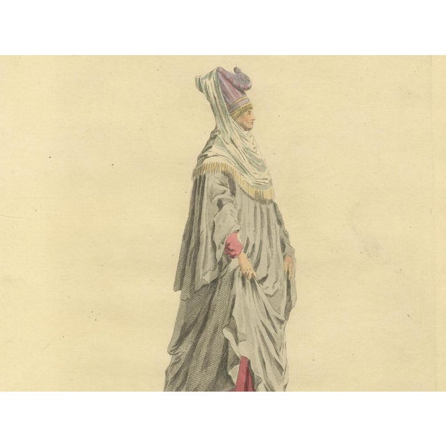 Jefferys, Grecian Woman of Meteline Costume, 1749, Print For Sale - Image 6 of 9