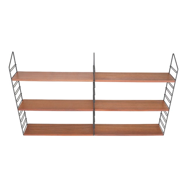 Italian Wall Bookcase, 1960s For Sale