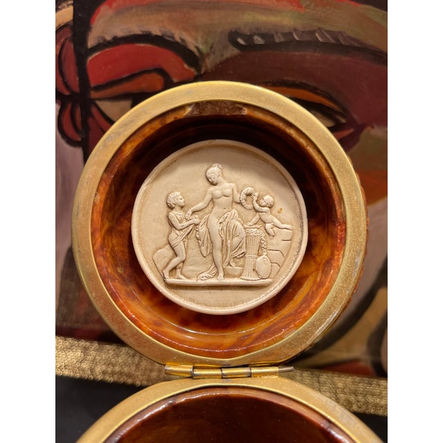 Cache Grecian Inspo Jar Marble Intaglio For Sale - Image 15 of 16