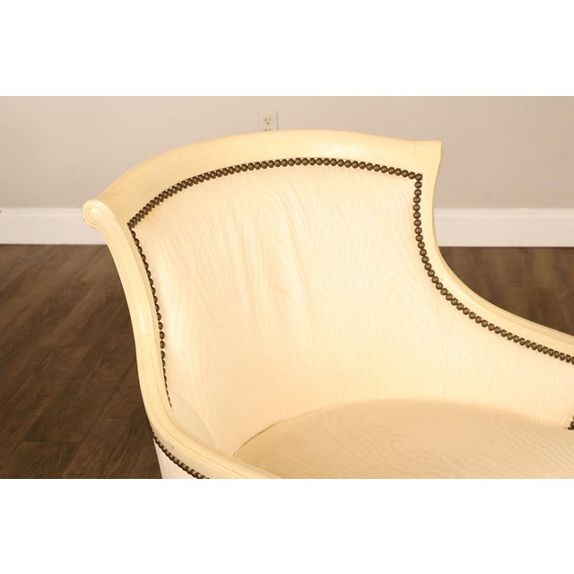 Late 20th Century Henredon French Directoire Style Painted Armchair For Sale - Image 5 of 18