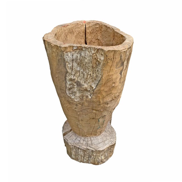 Large 19th Century Wooden Mortar For Sale - Image 13 of 13