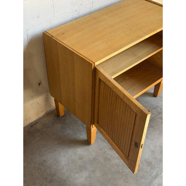Danish Oak Small Storage Cabinet Mid-Century Modern 1960s For Sale - Image 11 of 11