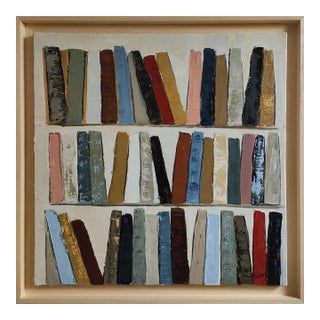 Logos, Abstract Library, Contemporary Art, Framed by Sophie Dumont For Sale