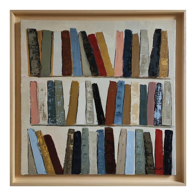 Logos, Abstract Library, Contemporary Art, Framed by Sophie Dumont For Sale