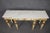 Fine French Empire Creme and Gilded Figural Marble Top Console Sofa Table For Sale - Image 4 of 12