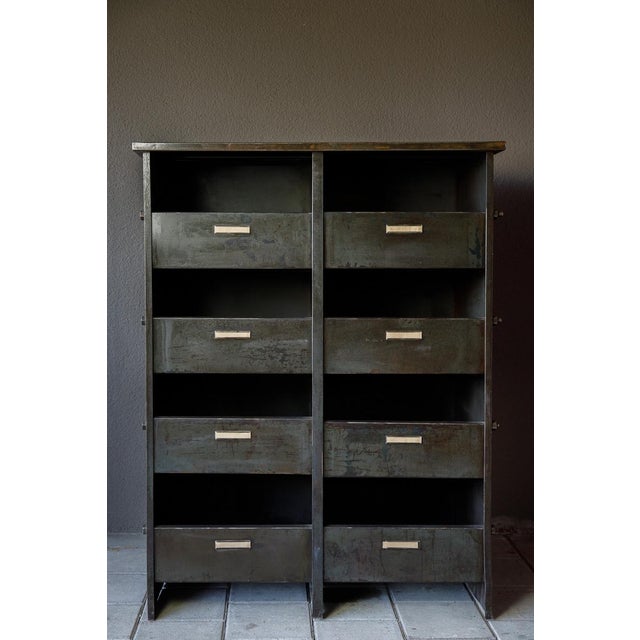 Industrial Metal Storage Rack, 1950s For Sale - Image 9 of 9